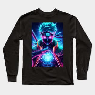 Anime kakashi neon Long Sleeve T-Shirt